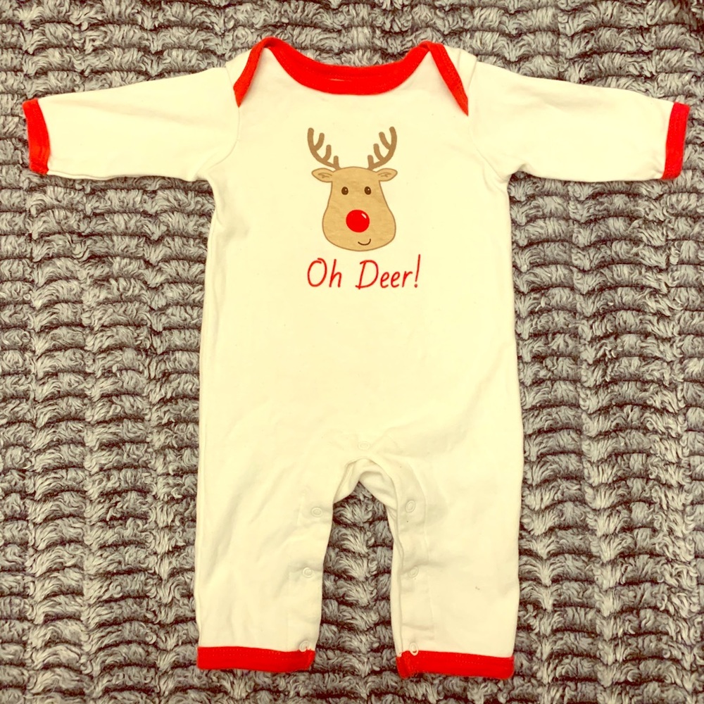 0-3M Christmas “Oh, Deer” Outfit